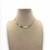 Colar choker folheado a ouro - Escama larga lisa - comprar online