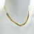 Colar choker Folheado a ouro - Folhas dourada