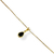 Colar Choker Folheado a Ouro - Gota pequena Preto - comprar online