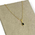 Colar Choker Folheado a Ouro - Gota pequena Preto - loja online