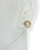 Conjunto colar + brinco folheado a ouro - Coração acrílico com borda (Cristal) - Rosana Bijoux 