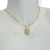 Conjunto colar + brinco folheado a ouro - Gota com borda - Cristal na internet