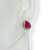 Conjunto colar + brinco Gota com borda - Pink - Rosana Bijoux 