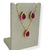 Conjunto colar + brinco Gota com borda - Pink - comprar online