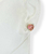 Conjunto Coração de acrílico folheado a ouro - ( Ping. G/ brinco P ) - Rosa - Rosana Bijoux 