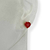 Conjunto Coração de acrílico folheado a ouro - ( Ping. G/ brinco P ) - Vermelho claro - Rosana Bijoux 