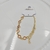 Pulseira folheado a ouro - Tiffany Rosa - comprar online