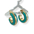 Brinco Argola Bijuteria - Com meio liso - comprar online