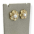 Brinco Folheado a Ouro - Flor do caribe resinado com pérola e strass - comprar online