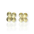 Brinco Banhado Dourado - Flor 4 gotas na internet