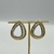 Brinco Banhado - Gota Dupla (Dourado com Níquel) - Rosana Bijoux 