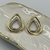 Brinco Banhado - Gota Dupla (Dourado com Níquel) - comprar online