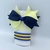 Conjunto infantil laço + kit de pulseiras - Azul e Amarelo na internet