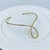 Choker Gargantilha folheado a ouro - Minimalista Braided