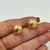 Brinco Folheado a ouro - Bolinha Grande com Textura - comprar online