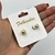Brinco Folheado a ouro - Bolinha pequena com Textura