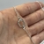 Colar Folheado a prata - letra (D) pequena cravejada - Rosana Bijoux 