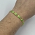 Pulseira Folheado a ouro - Quadrados esmaltado - Verde neon na internet