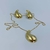 Conjunto colar + brinco folheado a ouro - Curved na internet