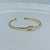 Bracelete folheado a ouro - Nó no meio