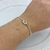 Bracelete folheado a prata - Nó no meio - comprar online