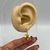 Brinco Folheado a ouro - Argolinha + Coração com Mini coração vazado no meio - Rosana Bijoux 