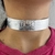Choker Folheado a prata - Gargantilha Aro Orgânico com Textura - Rosana Bijoux 