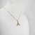 Colar folheado a ouro- Cauda de baleia - comprar online