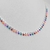Colar choker Bolinhas juntas colorida folheado a prata