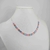 Colar choker escama de peixe esmaltada colorida folheado a prata