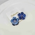 Brinco flor esmaltada hortênsia - Rosana Bijoux 