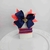 Conjunto infantil laço + kit de pulseiras - Azul Marinho com Laranja e Coroa - comprar online
