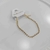 Pulseira folheada a ouro - Fina Strass