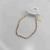 Pulseira folheada a ouro - Fina Strass na internet