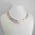 Colar choker folheado a ouro Crucifixos com corações liso - comprar online