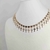 Colar choker folheado a ouro Crucifixos com corações liso na internet