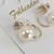 Brinco folheado a ouro - 2 Pontos Strass Grande e Pérola - comprar online