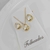 Conjunto colar + brinco folheado a ouro - Gota com borda - Cristal na internet