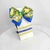 Conjunto infantil laço + kit de pulseiras - Brasil + personagem