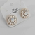 Brinco banhado - ponteira Grande (Branco) - comprar online