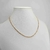 Colar choker corrente trançada fina