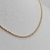 Colar choker corrente trançada fina - comprar online