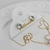 Conjunto colar + brinco circulo de vidro - Topázio azul - comprar online