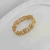 Bracelete de Silicone Corrente Grossa + Cristais Caramelo na internet