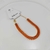 Pulseira cravejada Zircônia grande quadrada - Laranja