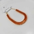 Pulseira cravejada Zircônia grande quadrada - Laranja - comprar online