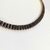 Colar choker folheada a ouro - baguete cravejada zircônia grande - Preto na internet