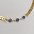 Colar choker escama de peixe + 3 olho grego azul escuro - comprar online