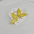 Brinco Borboleta papilio - 2 cores - Amarelo e pérola - comprar online