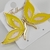 Brinco Borboleta papilio - 2 cores - Amarelo e pérola